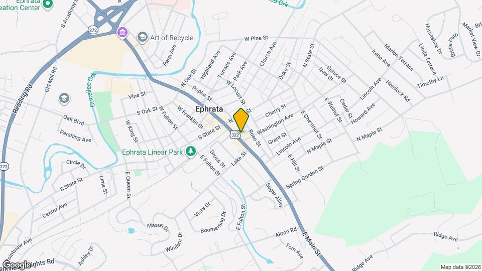 46 E Main St Map and Location Details