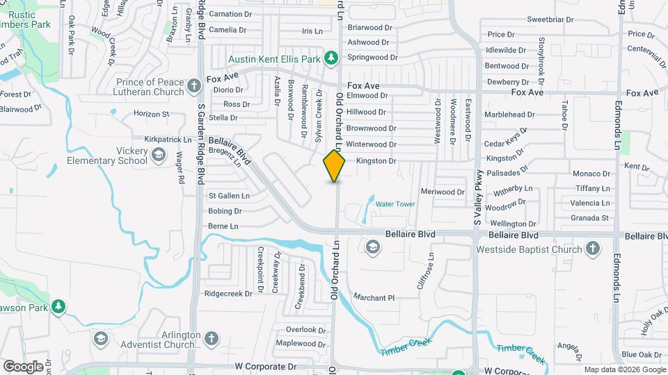 1350 S Old Orchard Ln Map and Location Details