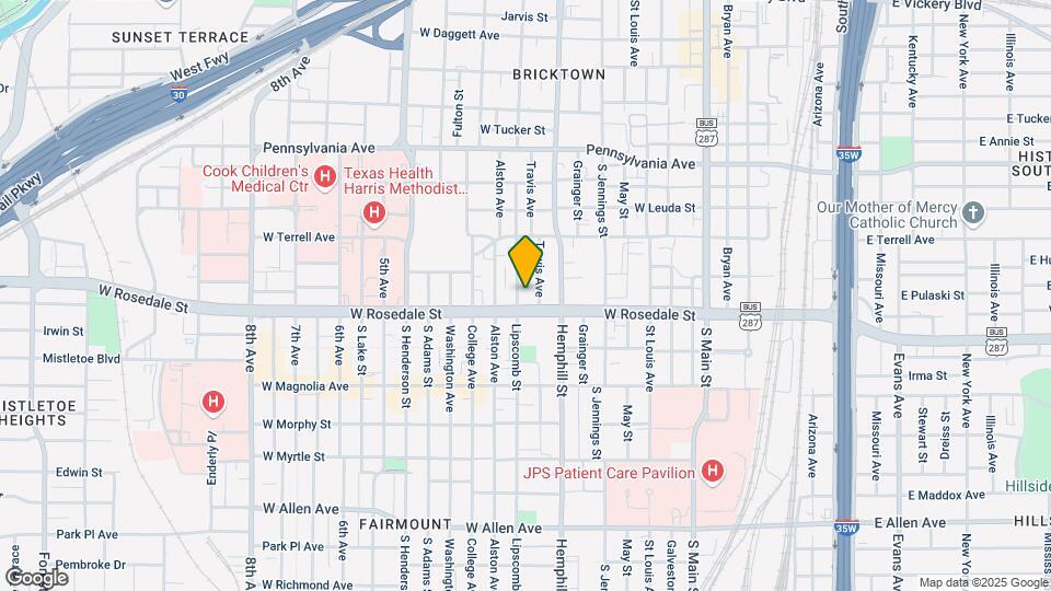 1023 Lipscomb St Map and Location Details