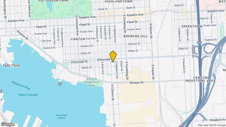 1125 S Clinton St Map and Location Details