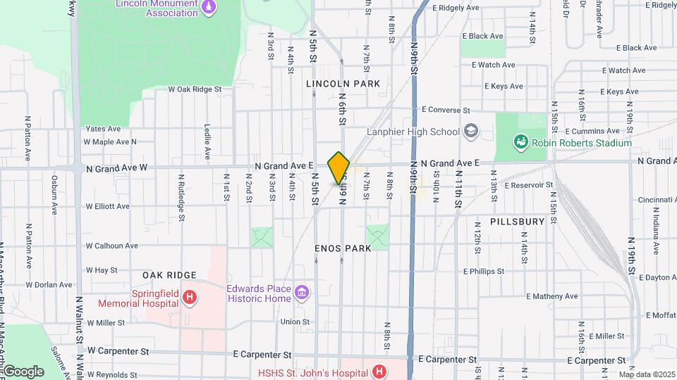 1127 N 6th St, Unit 2 Map and Location Details