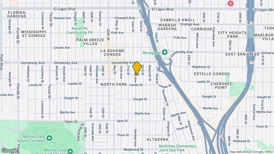 3755 Herman Ave Map and Location Details