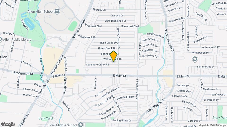 817 Sycamore Creek Rd Map and Location Details