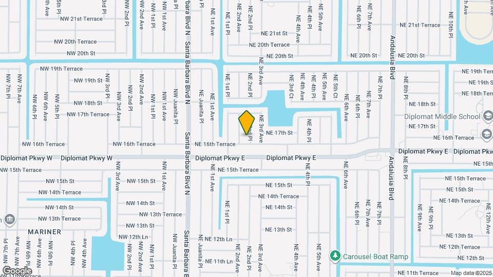 1614 NE 2nd Pl Mapa y Detalles de la Ubicación
