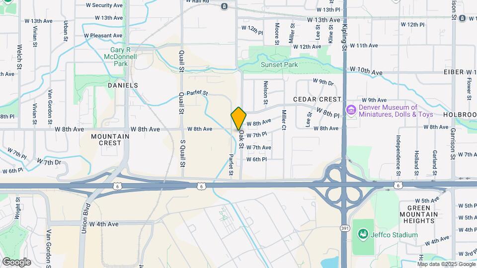 759 Oak St Map and Location Details