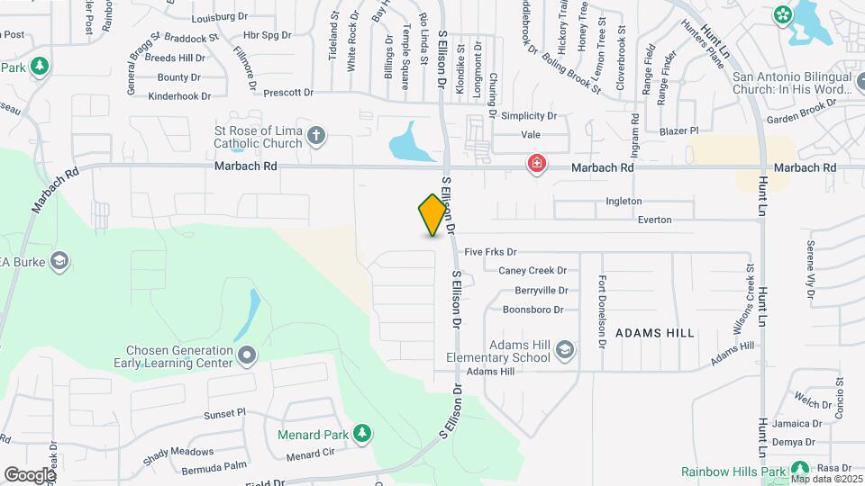 9707 Marbach Bend Map and Location Details