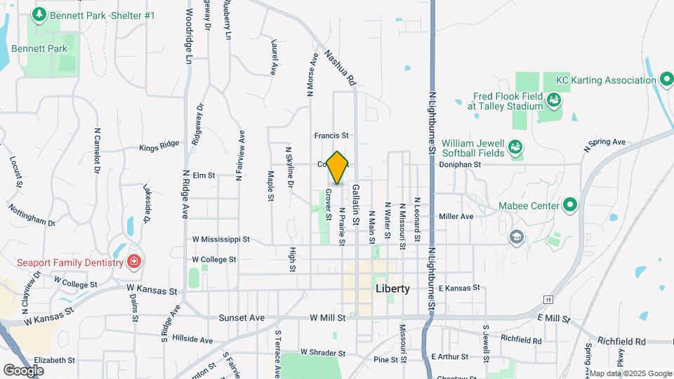 424 N Prairie St Map and Location Details