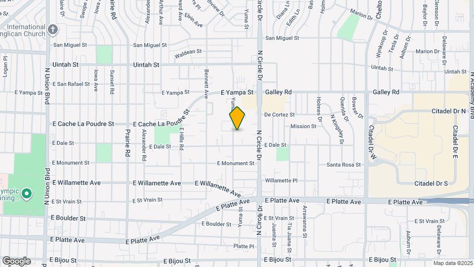 819 Yuma St Map and Location Details