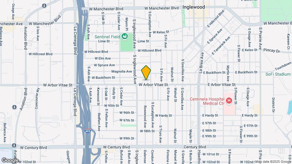315 W Arbor Vitae St Map and Location Details
