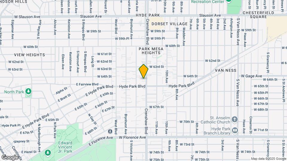 6417 Crenshaw Blvd Map and Location Details
