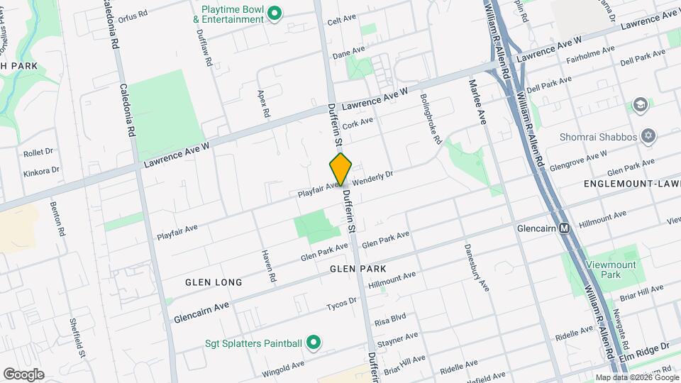 2986 Dufferin St Map and Location Details
