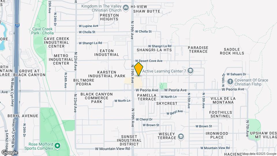 1825 W Sahuaro Dr Map and Location Details