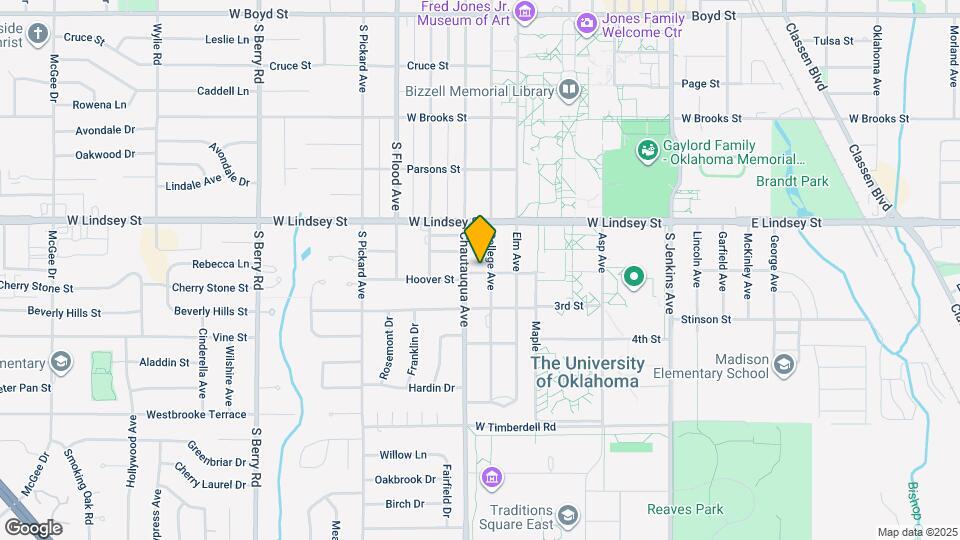 607 Hoover St Map and Location Details