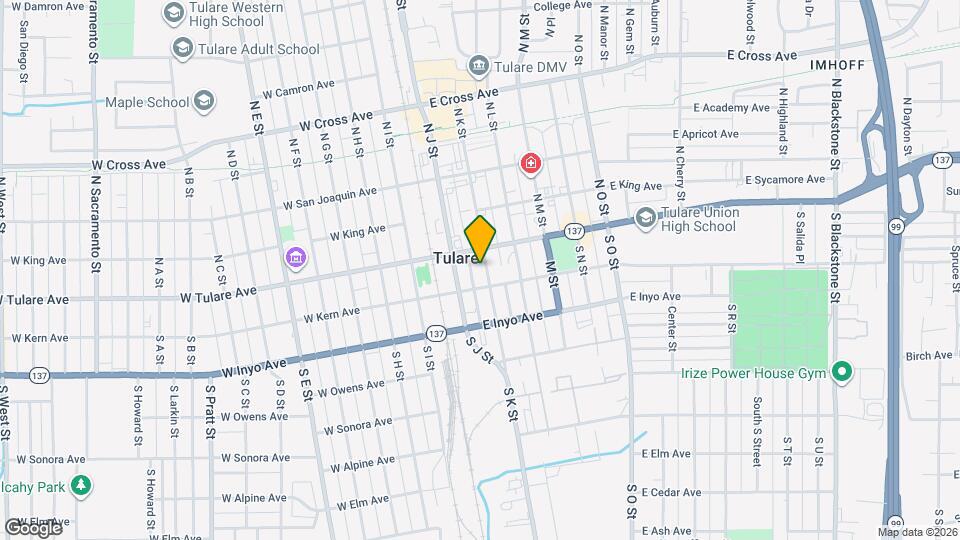 133 S K St Map and Location Details