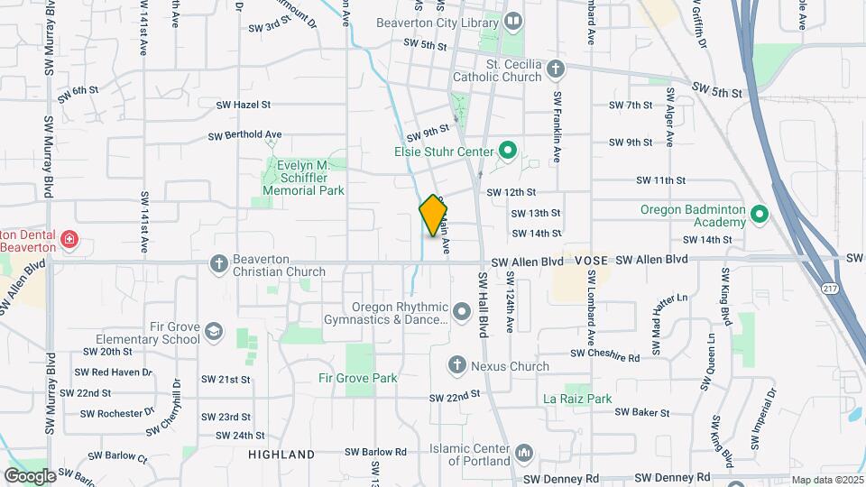 5925 SW Main Ave Map and Location Details