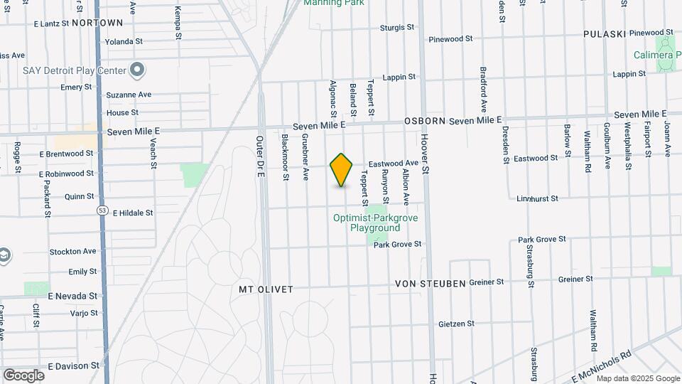 18635 Beland St Map and Location Details
