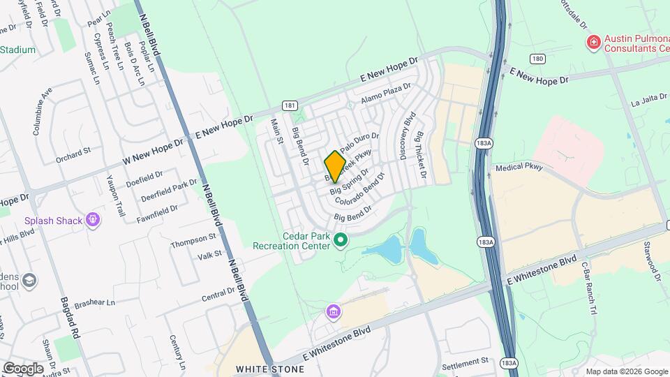 615 Big Spring Dr Mapa y Detalles de la Ubicación