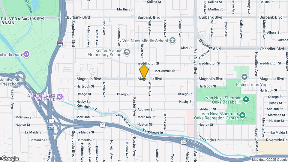 14822 Magnolia Blvd Map and Location Details
