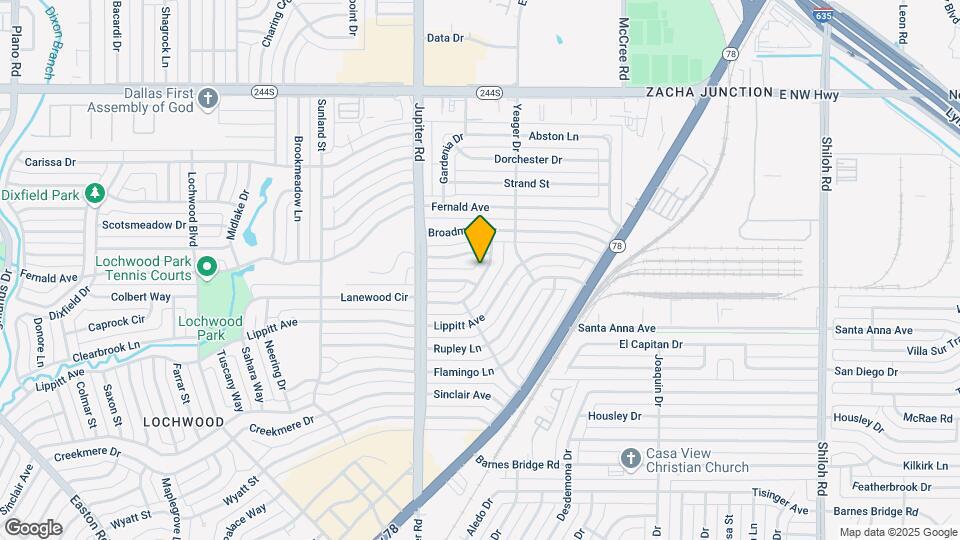 11617 Lanewood Cir Map and Location Details
