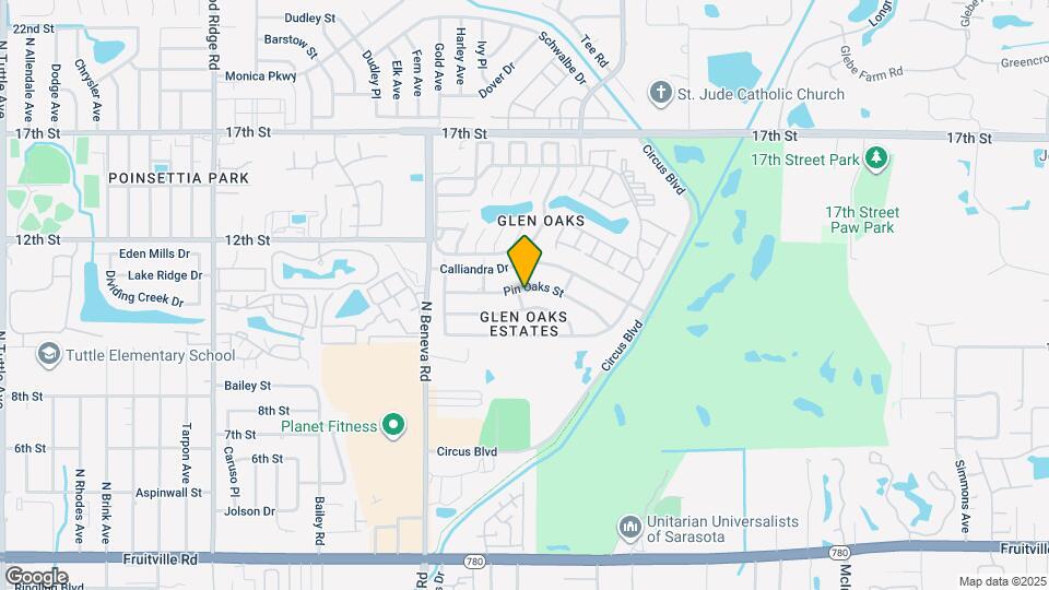 3800 Pin Oaks St Map and Location Details