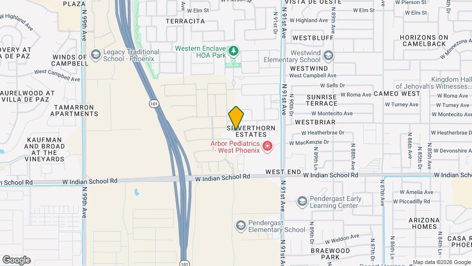 4226 N 92nd Ln Map and Location Details