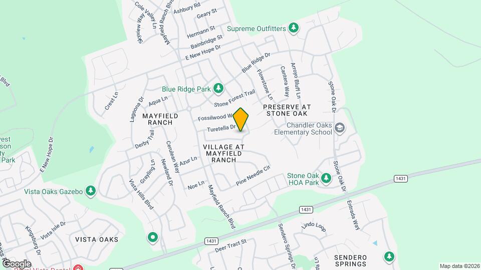 3611 Fossilwood Way Map and Location Details