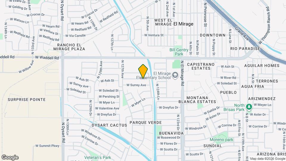 12521 W Ash St Map and Location Details