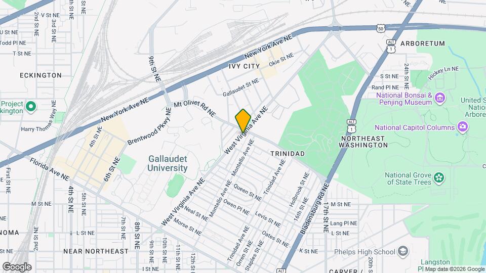 1717 W Virginia Ave NE Map and Location Details