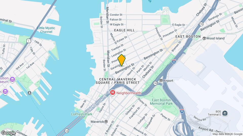 58 Bennington St, Unit 2 Mapa y Detalles de la Ubicación