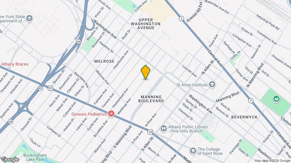 135 Winthrop Ave Map and Location Details