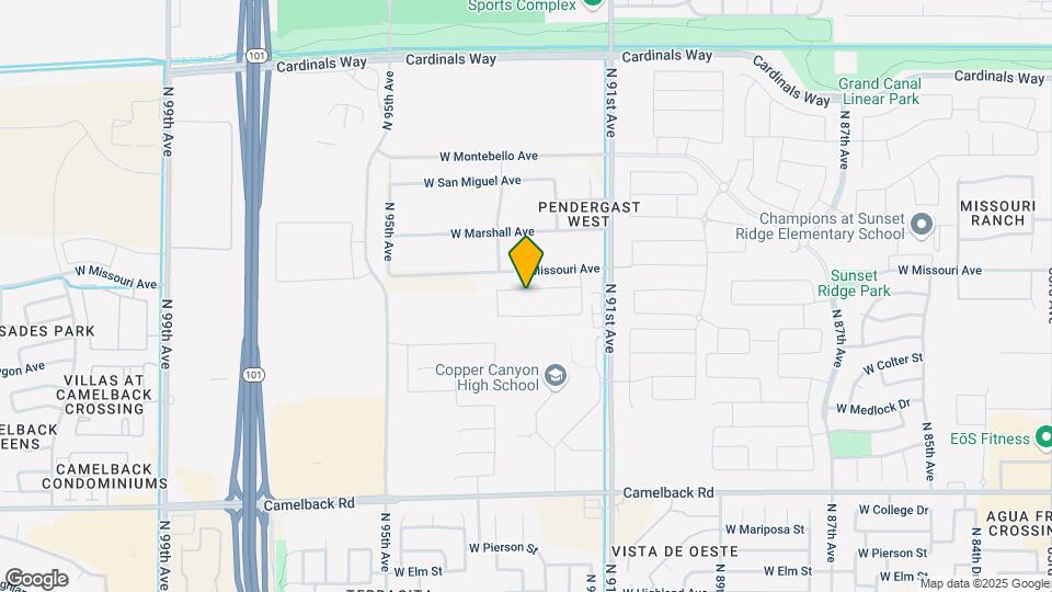 9259 W Denton Ln Map and Location Details