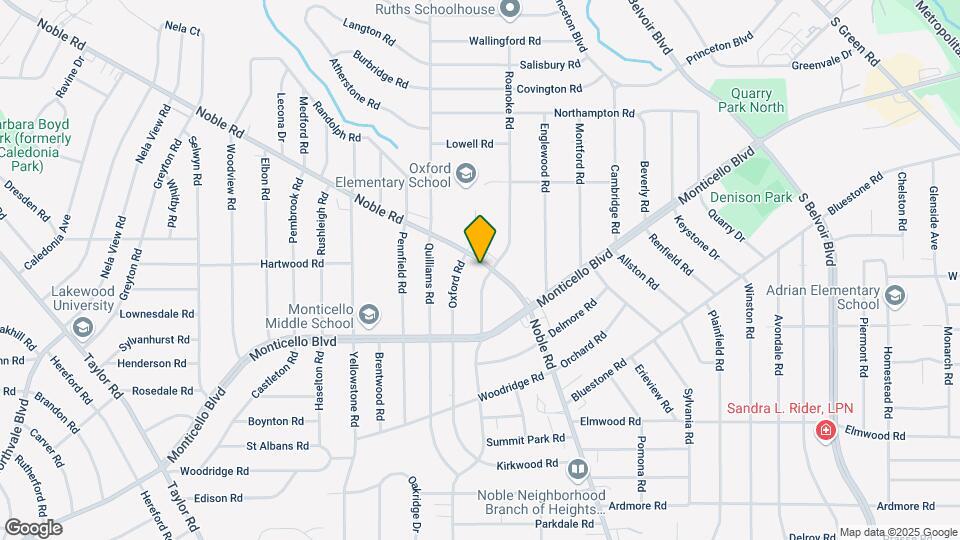 2534 Noble Rd Map and Location Details