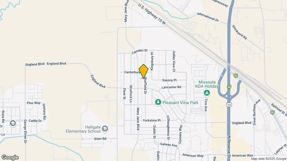 2867 Sheffield Dr Map and Location Details