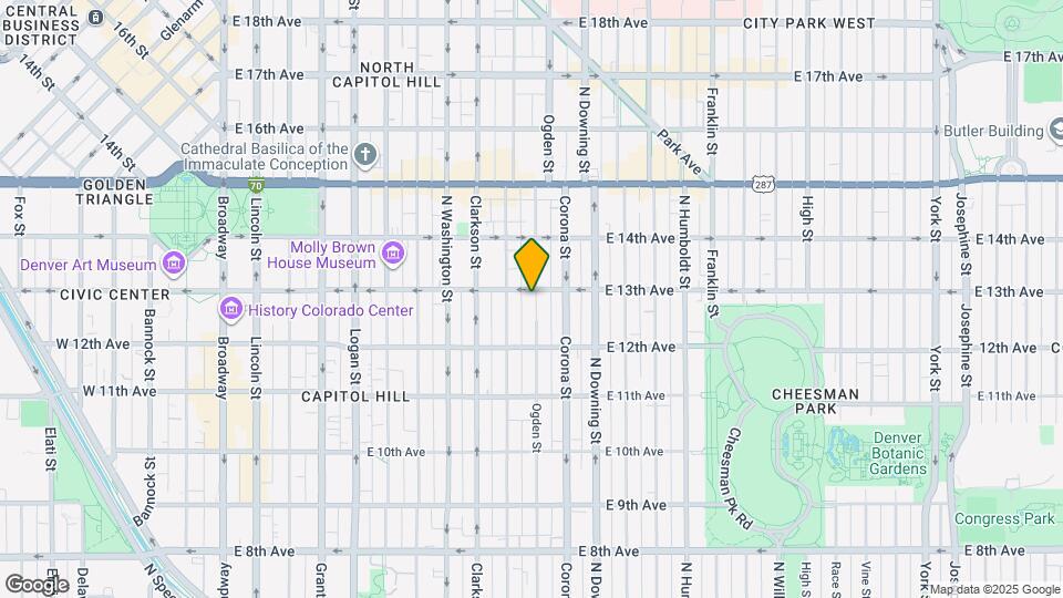 1273 Ogden St Map and Location Details