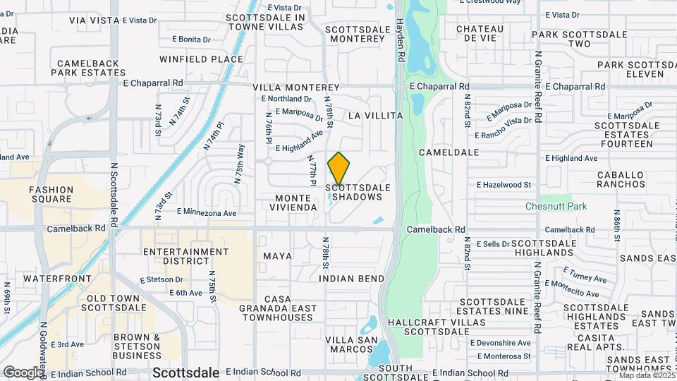 7840 E Camelback Rd Map and Location Details