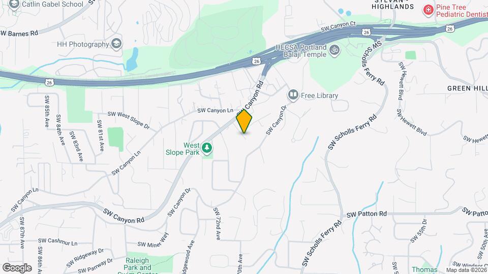 7030 SW Canyon Crest Dr Map and Location Details