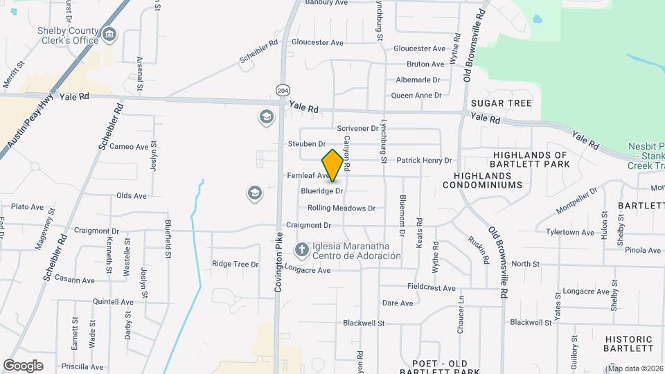 5166 Blueridge Dr Map and Location Details