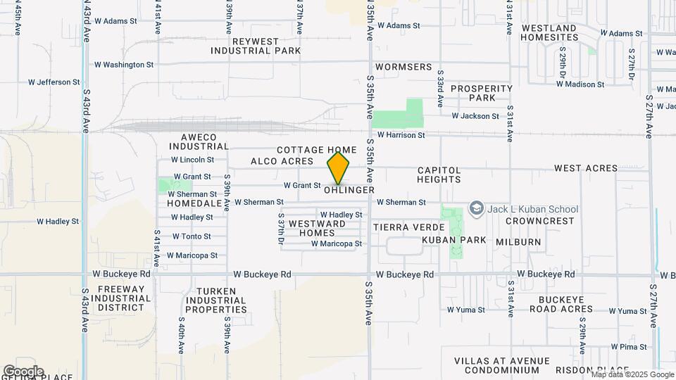 3543 W Grant St Map and Location Details