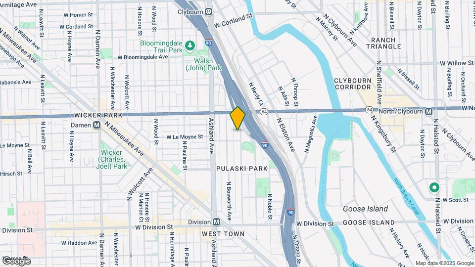 1512 N Greenview Ave Map and Location Details