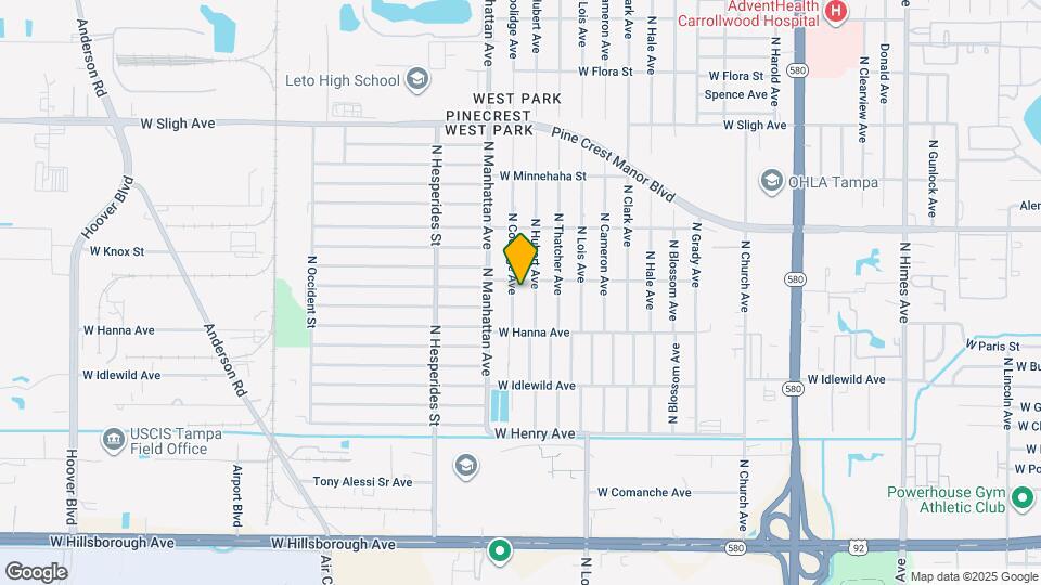 6215 N Coolidge Ave Map and Location Details