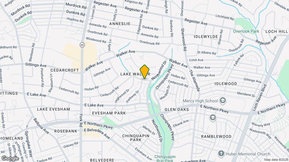 1005 Cedarcroft Rd, Unit Cedarcroft Apt #2 Mapa y Detalles de la Ubicación