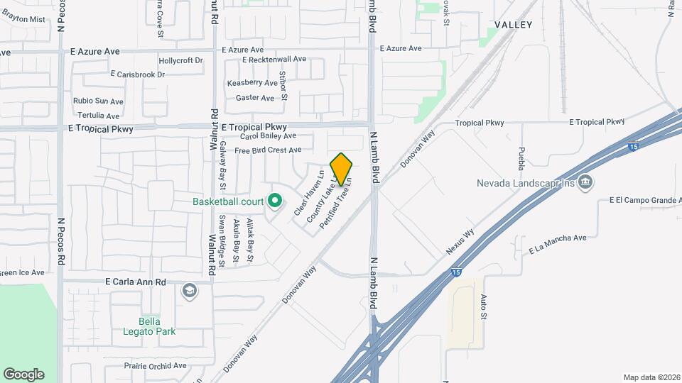 5821 Petrified Tree Ln Map and Location Details