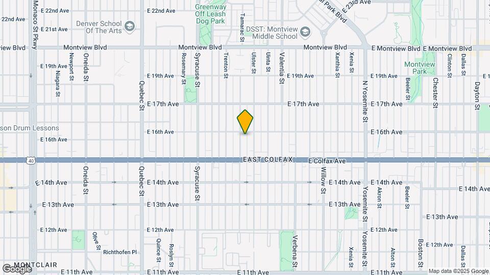 1570-1580 Tamarac St Map and Location Details