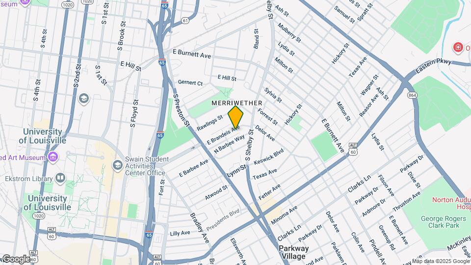 614 E Brandeis Ave Map and Location Details