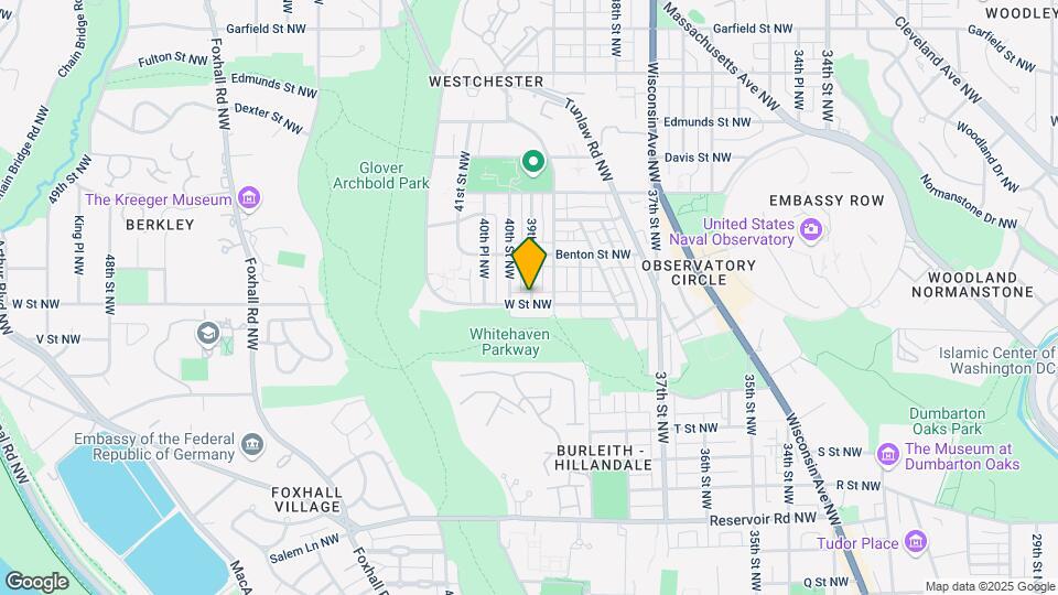 3917 W St NW Map and Location Details