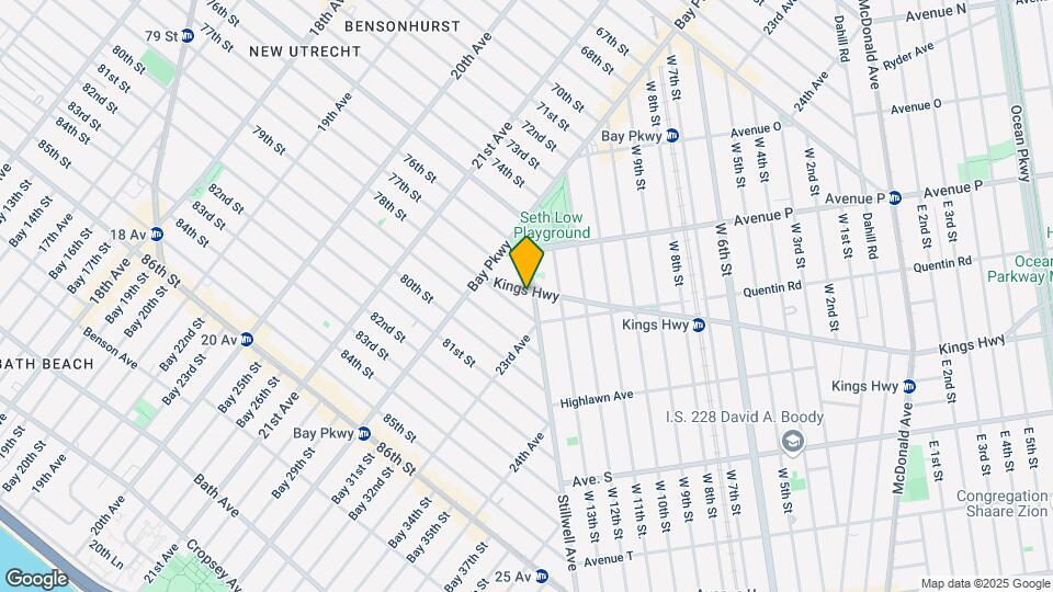1652 Stillwell Ave Mapa y Detalles de la Ubicación
