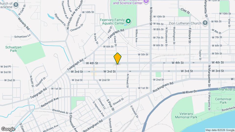 321 Cedar St Mapa y Detalles de la Ubicación