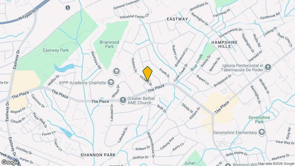 1100 Vickery Dr Map and Location Details