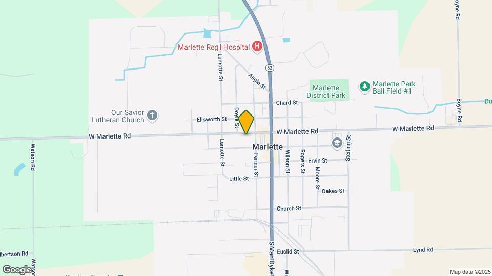 6525 Marlette St, Unit # A Map and Location Details