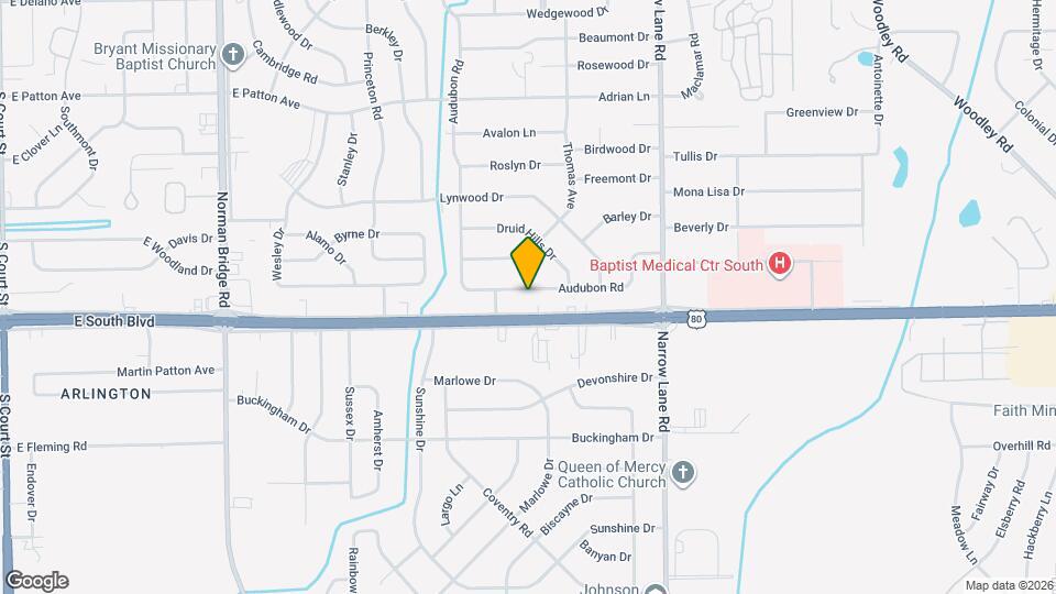 1228 Audubon Rd Map and Location Details